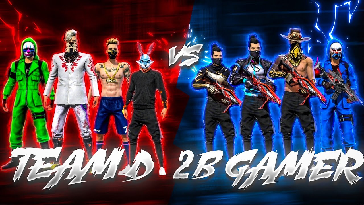 Team D Vs 2B Gamer Squad 🔥 || Mobile Vs PC || Best 4v4 Clash Squad Fight - Garena Free Fire