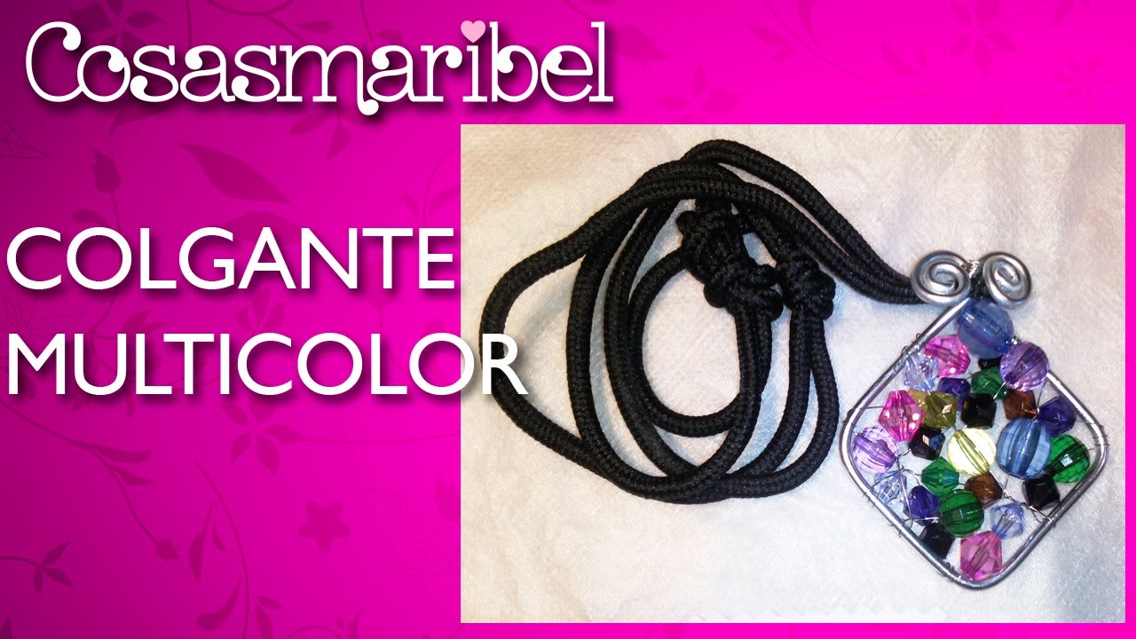 DIY:Colgante de alambre multicolor