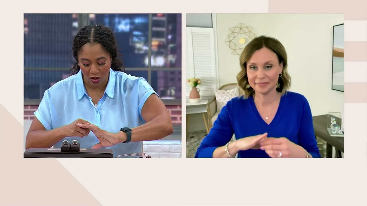 Diamonique Classics Halo Eternity Band Ring, Sterling Silver on QVC