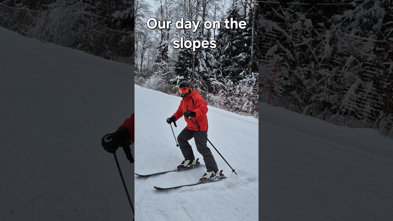 Our day on the slopes #skiing #mountains #winter #snow #fun #adrenaline