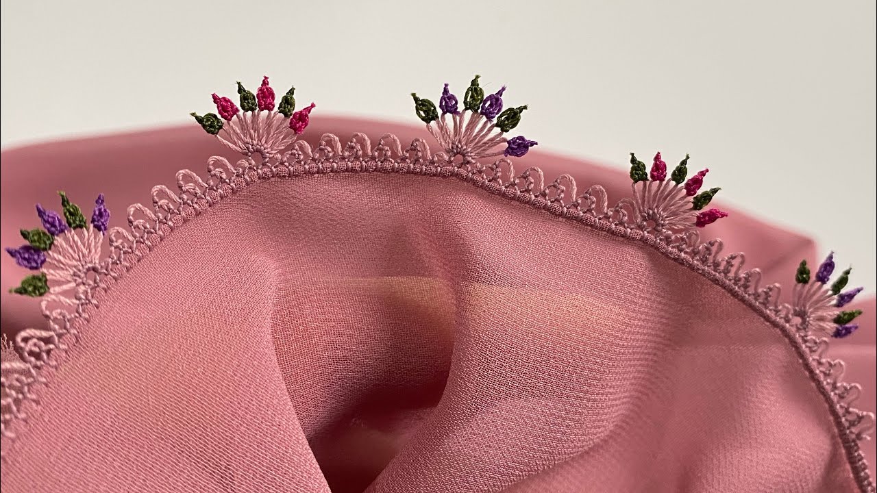 18/ YEPYENİ VİRAL GÜLKURUSU TASARIMI EN GÖSTERİŞLİ TREND İĞNE OYASI MODELI 2024/NEEDLE LACE KNITTING