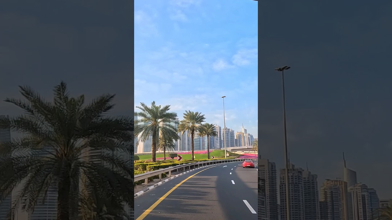 Driving in Dubai 🇦🇪 #travel #driving #drivingindubai #dubaidrive #dubai #dubaimarina