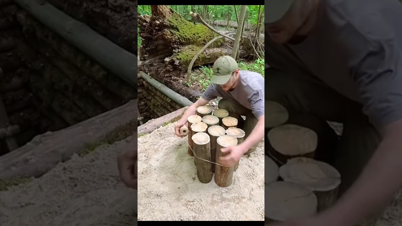 How I built the jungle hideout #camping #survival #outdoors #subscribe #bushcraft #travel 