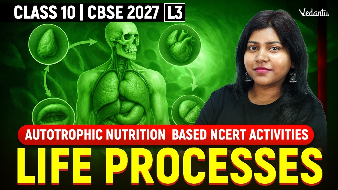 Life Processes | Autotrophic Nutrition Based NCERT ACTIVITIES L3 | Class 10 | Sandra Ma'am