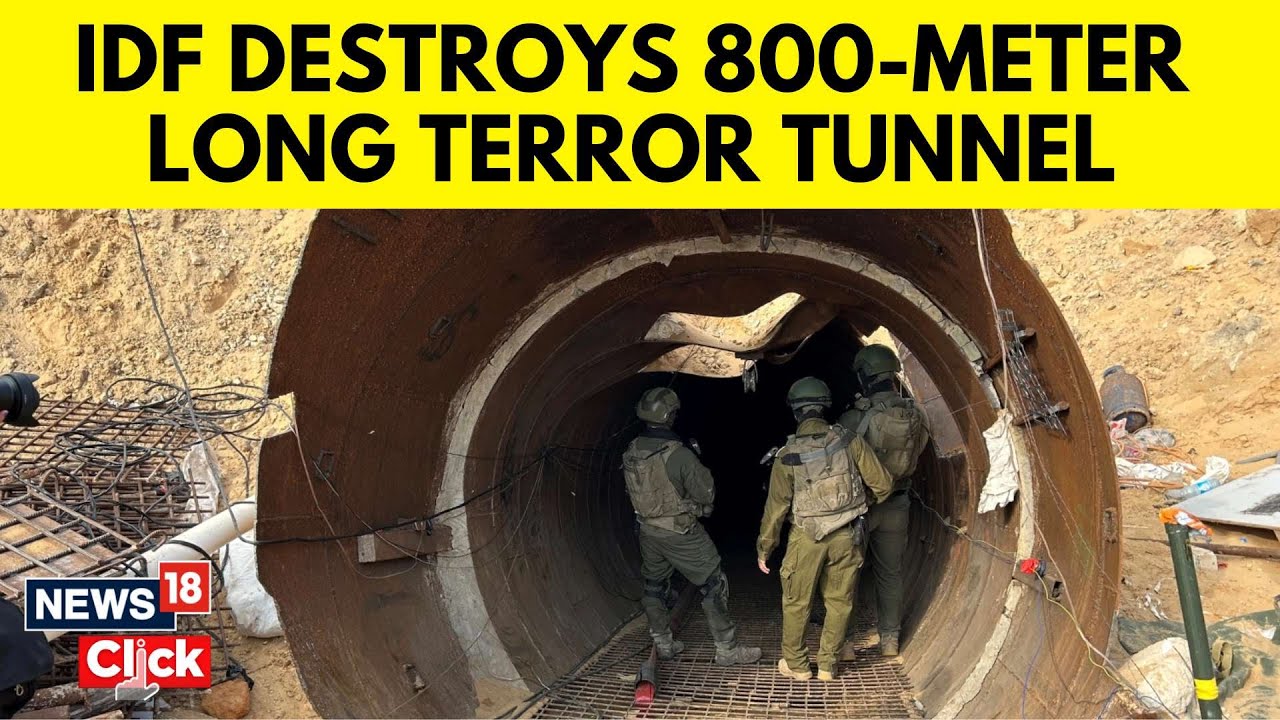 Israel Vs Hamas | Idf Destroys 800-meter Long Terror Tunnel In The Gaza Strip | Palestine | G18V