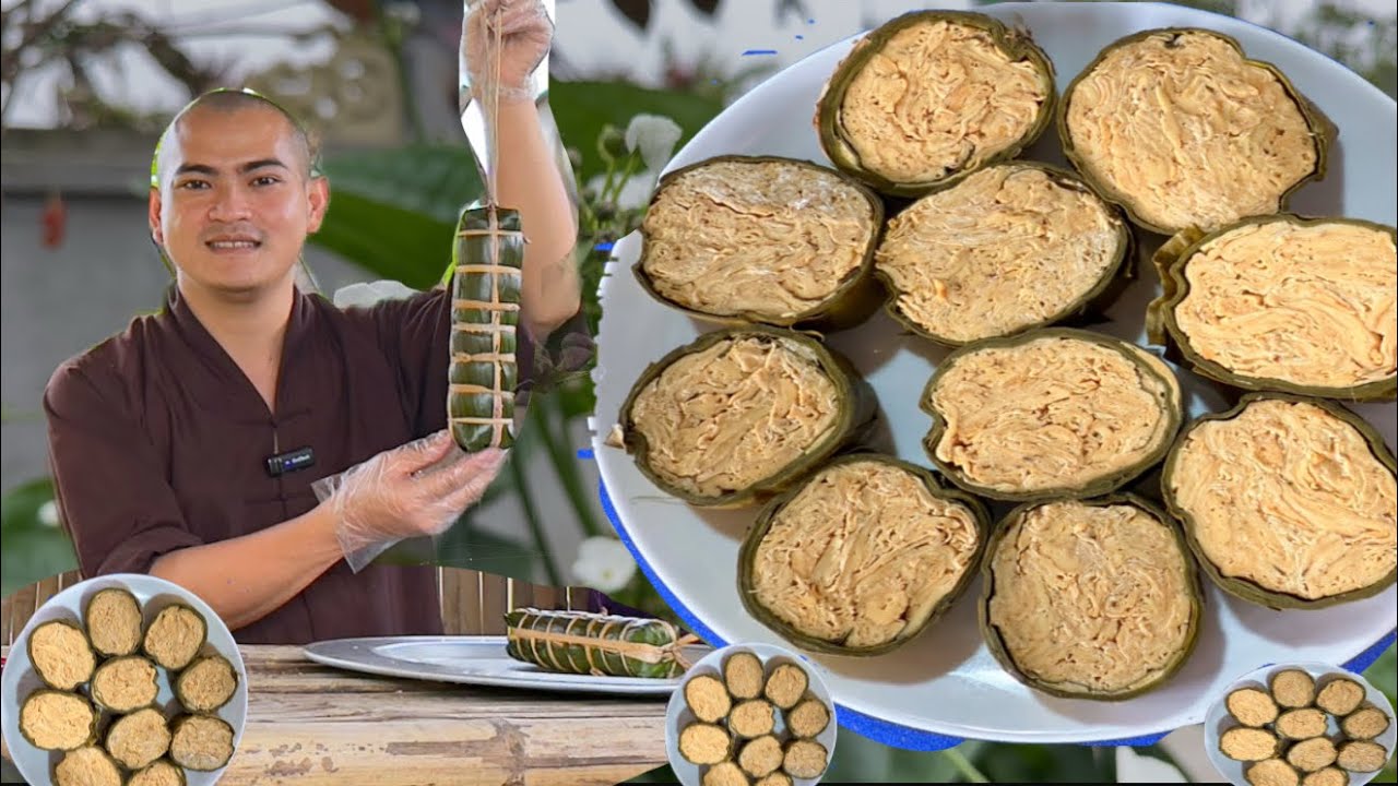 Cách Làm Chả Lụa Chay Đơn Giản ,Coi xong Là Làm Được Liền,Bí Quyết Để Chả Dai Ngon|Bếp Chay Thầy Lâm