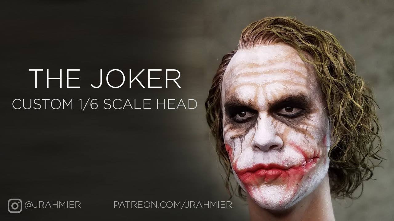 Heath Ledger Joker 1:6 Sculpt Painting and Hair Process