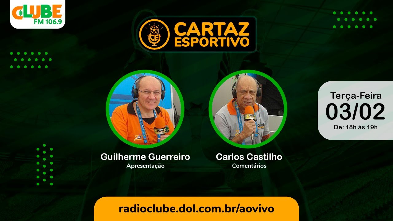 CARTAZ ESPORTIVO | RÁDIO CLUBE DO PARÁ | 03/02/2026