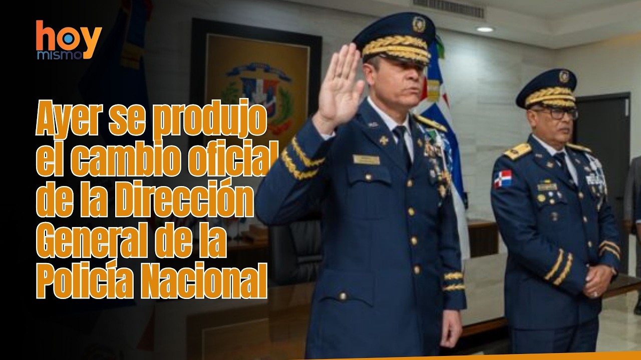 Ayer se produjo el cambio oficial de la Dirección General de la Policía Nacional.
