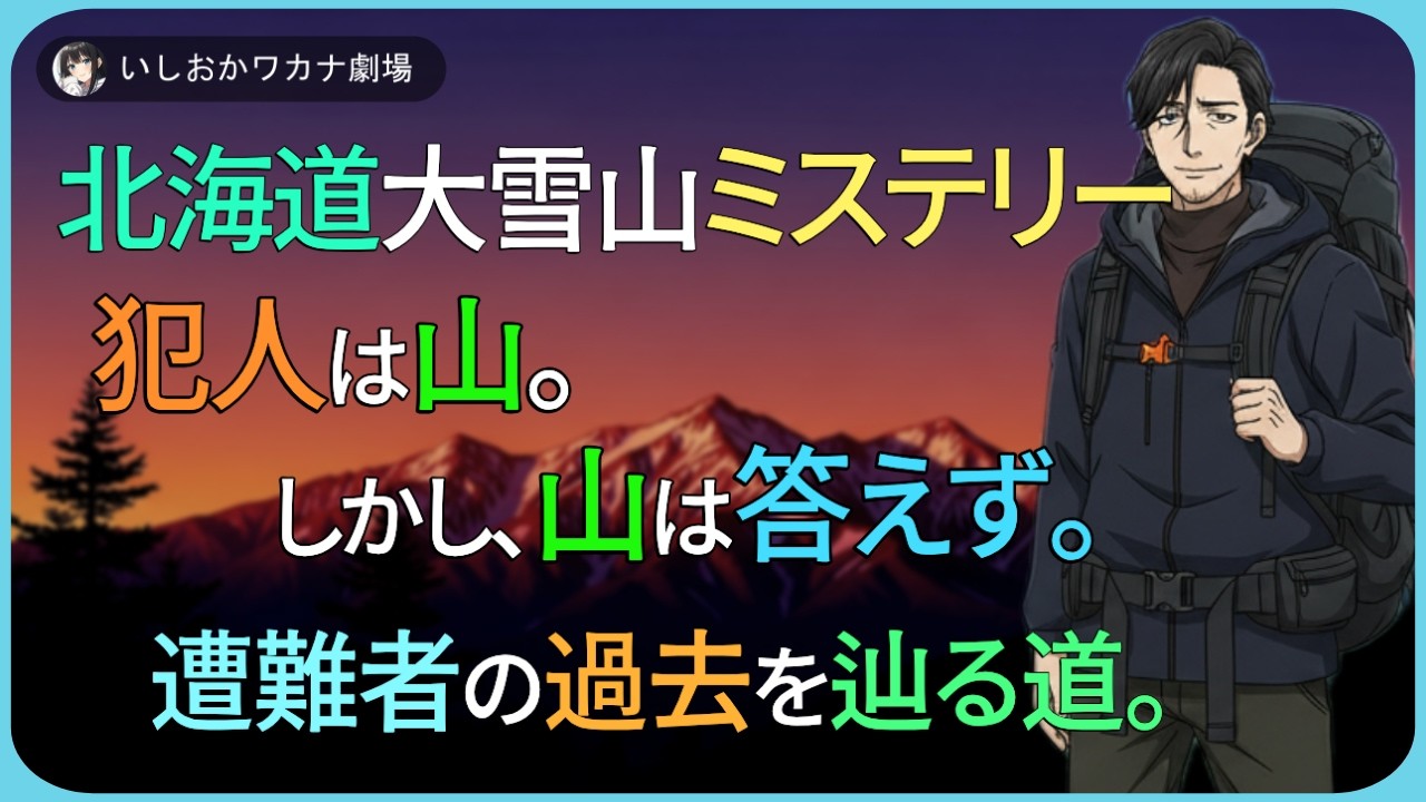 【ドラマ朗読】北海道大雪山ミステリー、犯人は山。しかし、山は答えず。遭難者の過去を辿る道。