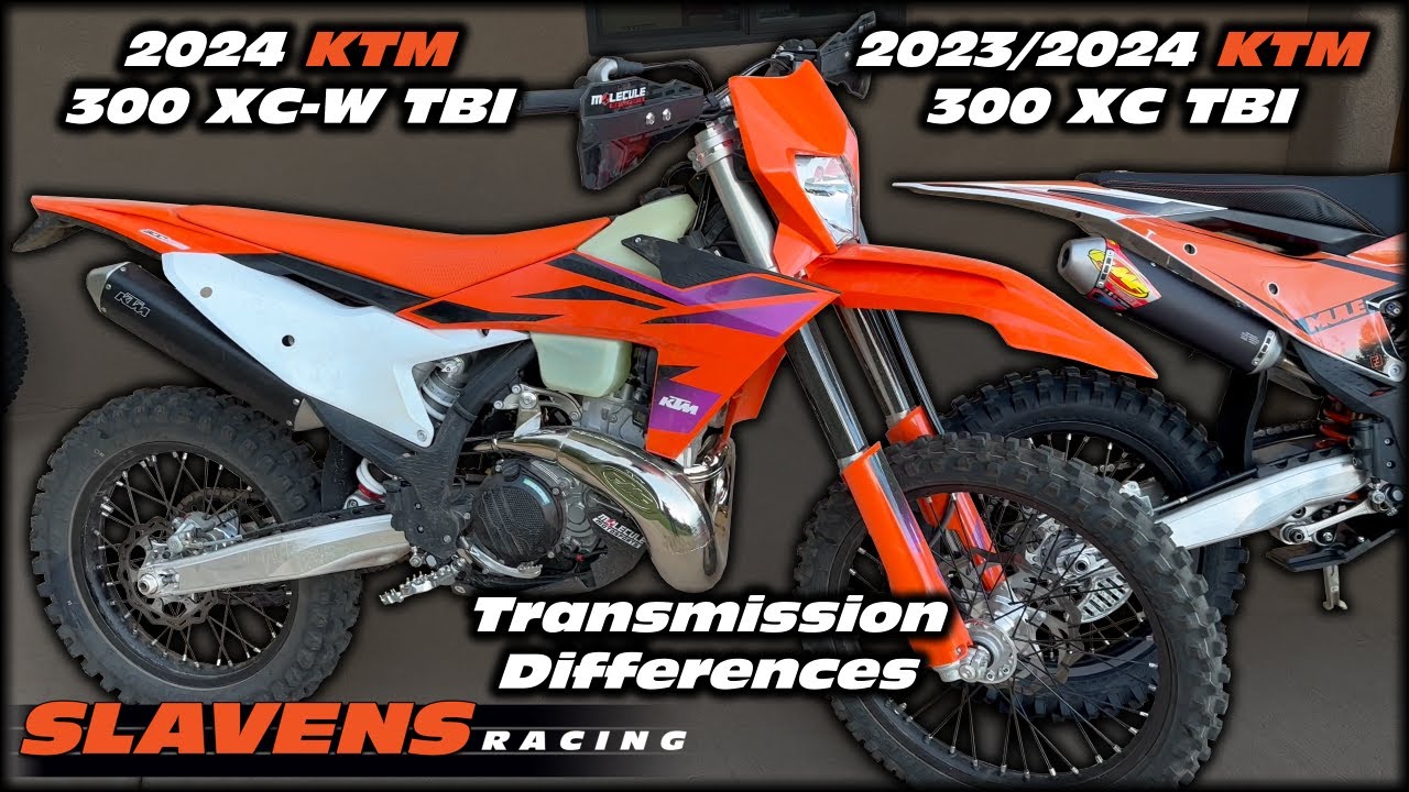 KTM 300 XC-W 2024 года против 300 XC — различия в трансмиссии