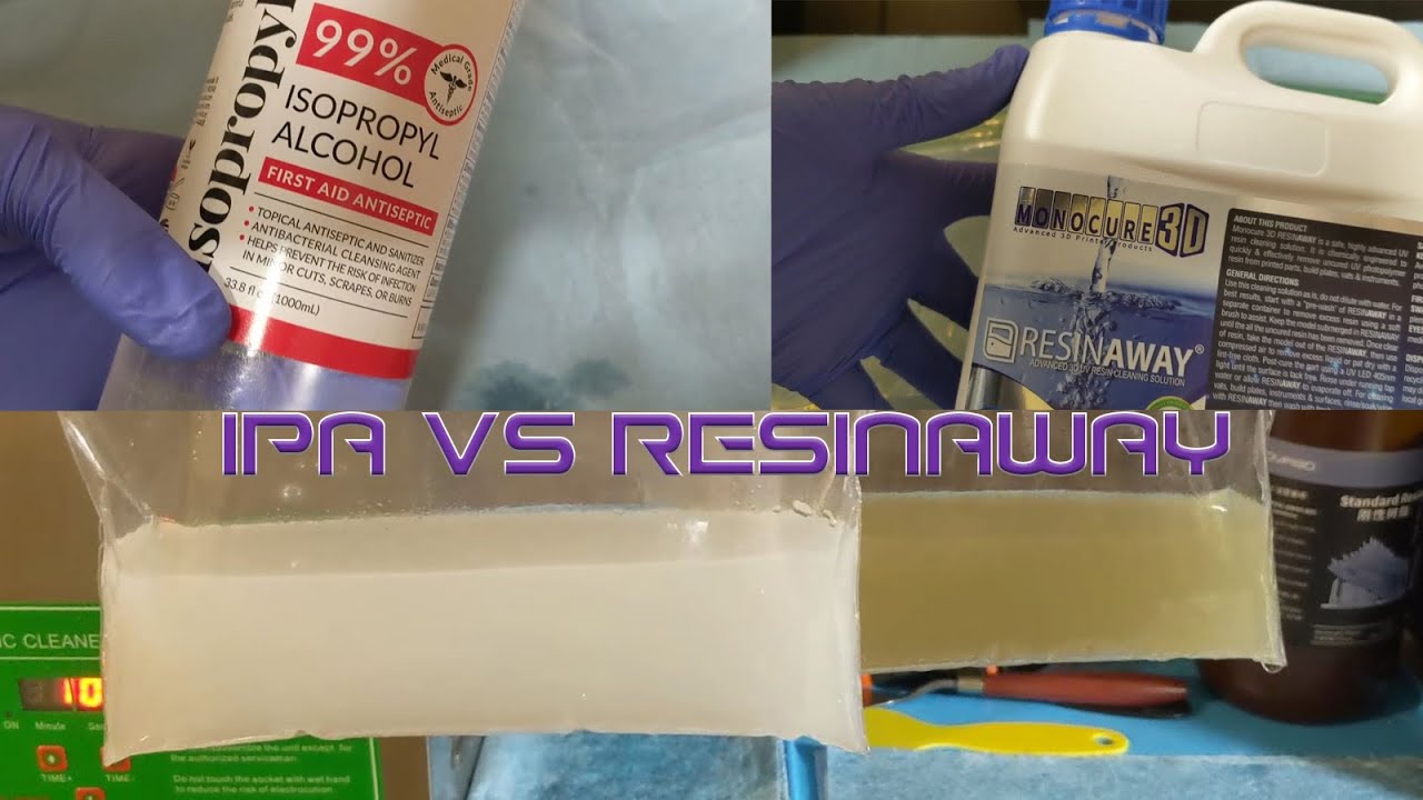 IPA vs ResinAway - Resin Print Cleaning Test