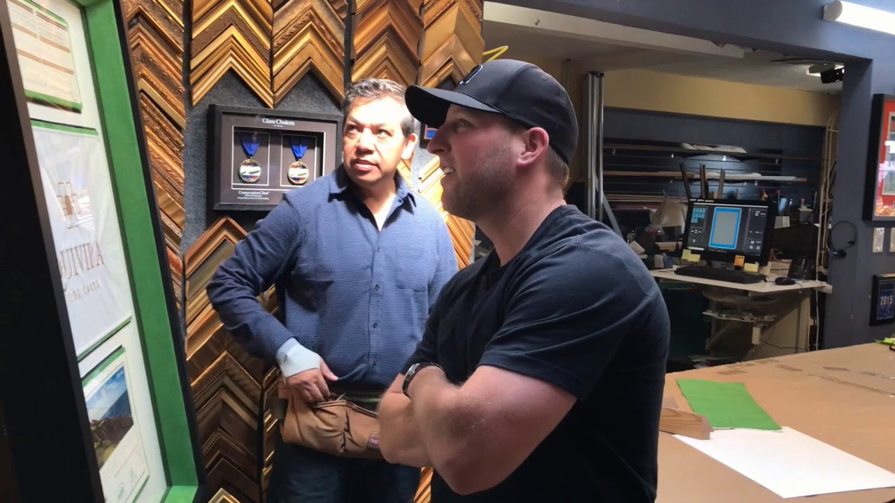 Unveiling the Ultimate Golf Hole In One Custom Frame to a Customer
