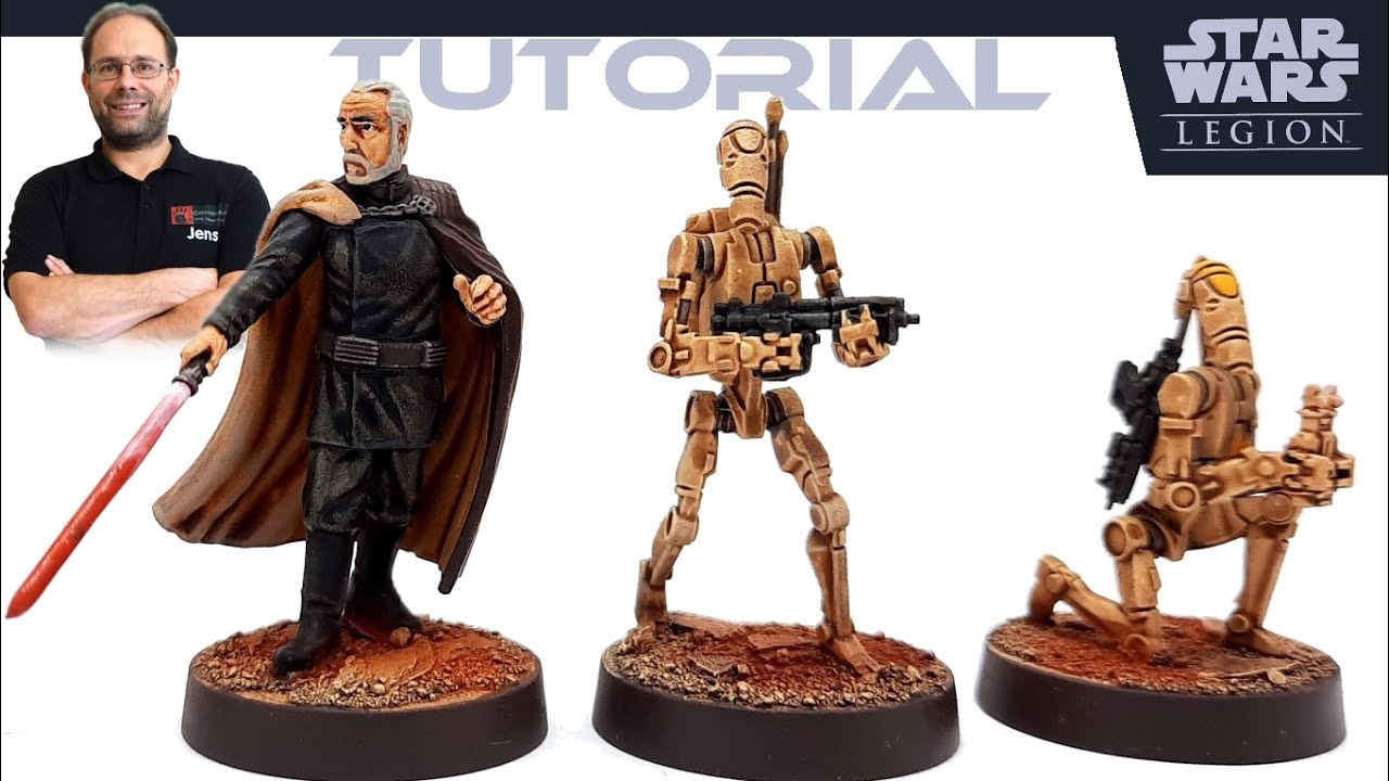 Bemal Tutorial: Star Wars Legion / Clone Wars / Count Dooku / Sith-Lord (Tabletop, Chefoberboss)
