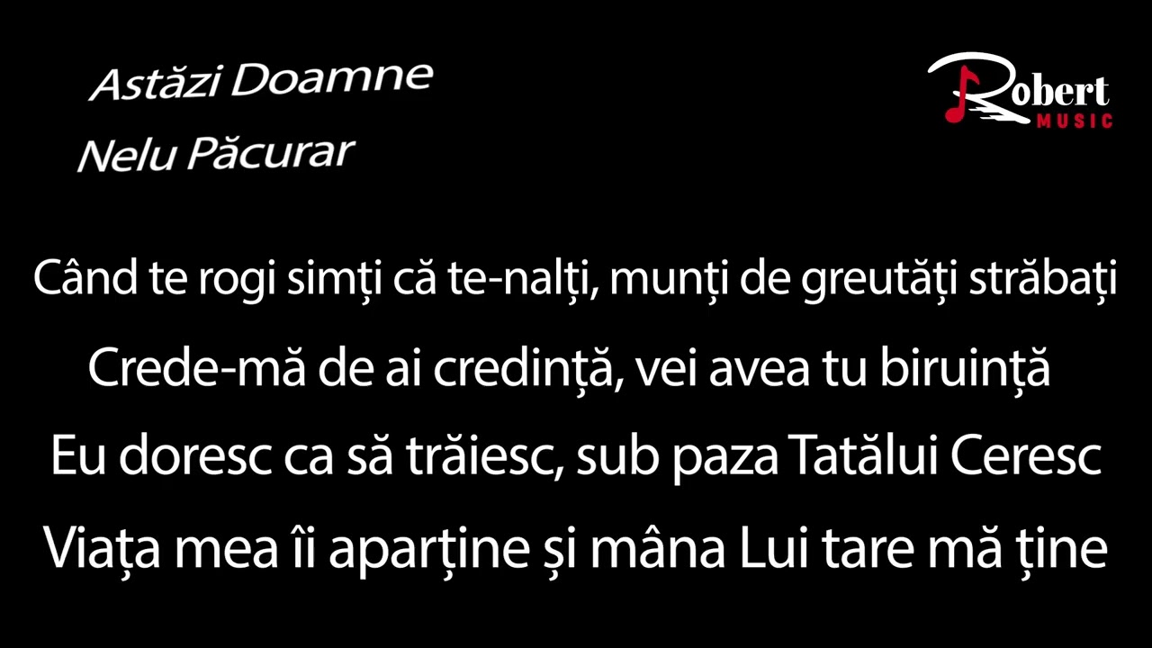 Nelu Pacurar ✘ Astazi Doamne