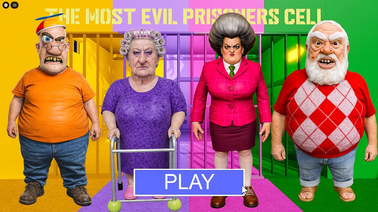 EL SEÑOR SPRINKLES VS ABUELA GRUÑONA VS MAESTRA ASUSTADORA SEÑORITA T VS ABUELO ENOJADO? Obby