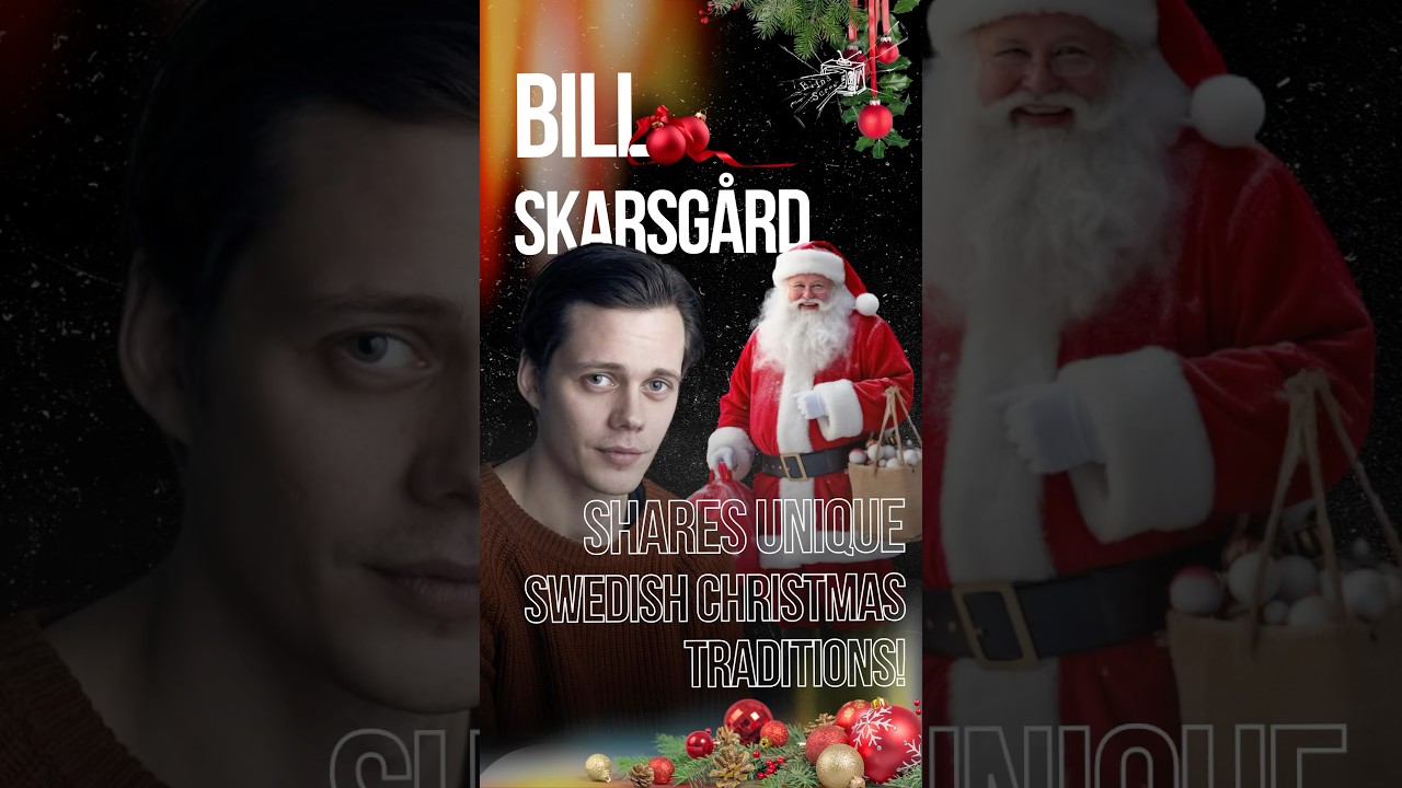Bill Skarsg&aring;rd Shares Unique Swedish Christmas Traditions!  #movie  #comedy #paperclipcinema