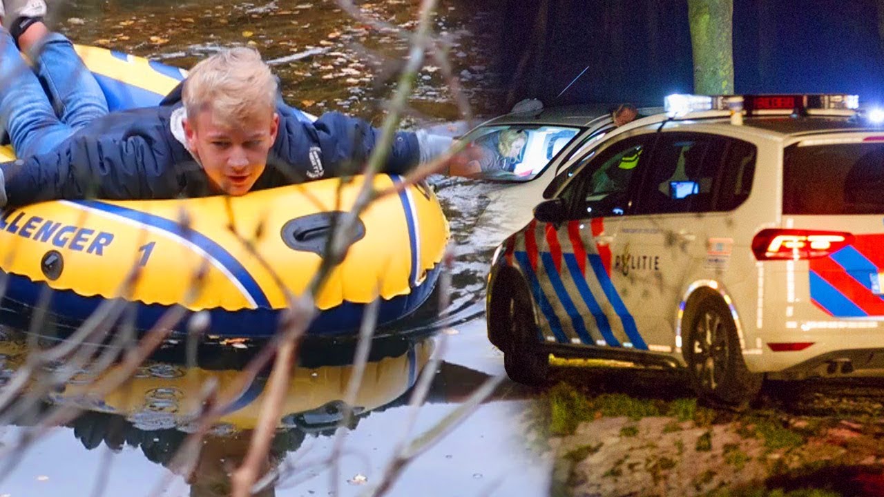 MET BOOTJE NAAR ENGE SPOOK TUNNELS (OMSINGELD DOOR POLITIE)