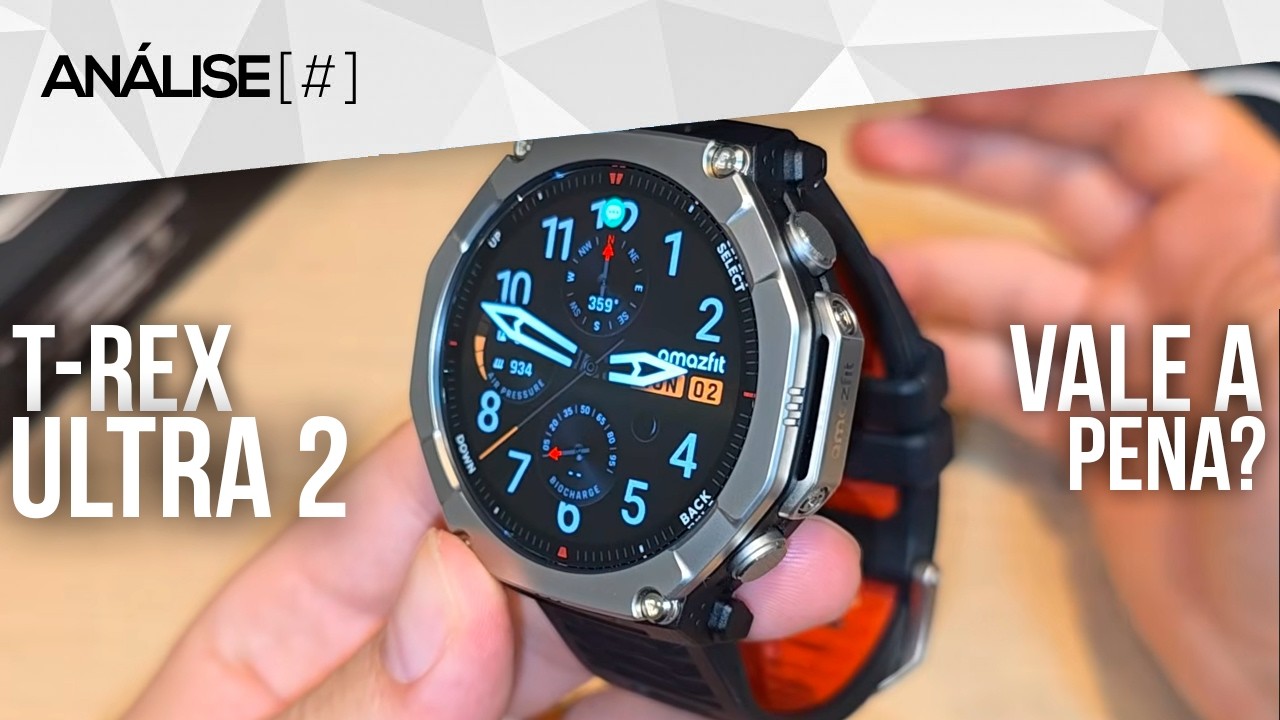 AMAZFIT T-REX ULTRA 2 - Review - ACABAMENTO FULL TITÂNIO! Mas vale a pena? É bom?