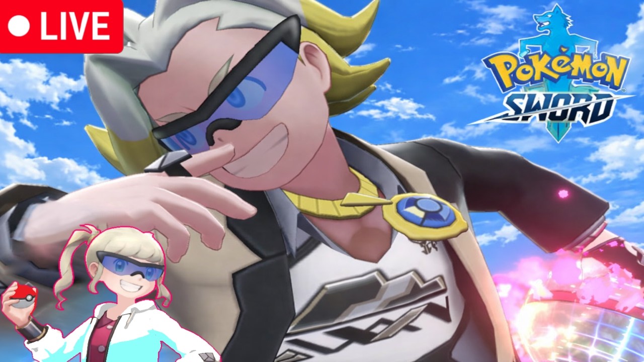 🔴LIVE - Pok&eacute;mon Sword! ⚔️⚡🐦&zwj;🔥 Battling Gordie at the Circhester Gym! 🏟️