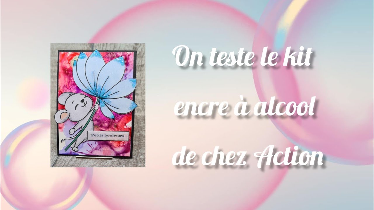 On teste le kit encre à alcool de chez Action #scrapbooking #action #encreaalcool #mimiscrap19 