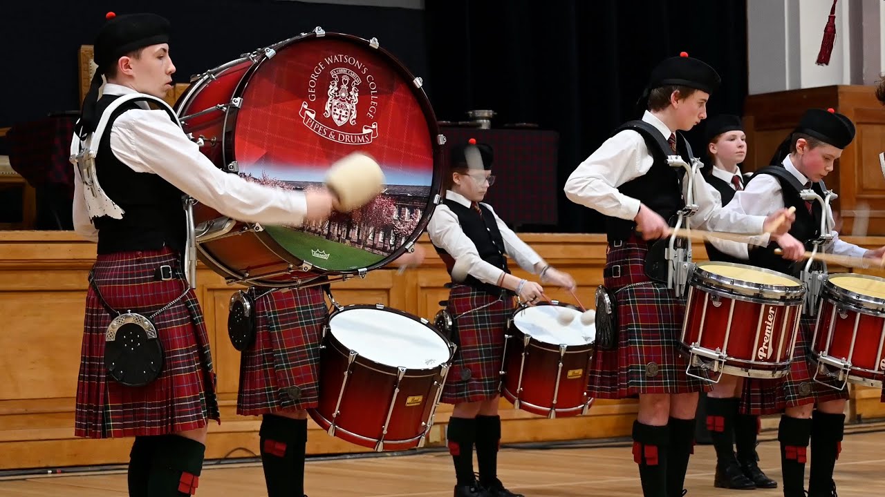 George Watson’s Pipe Band. The Winners -Intermediate Band