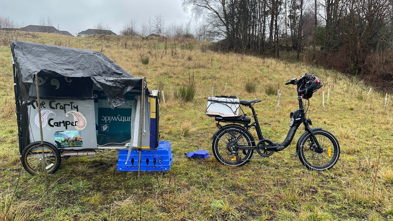 Bicycle camper road and field test Part 13 - Fahrrad Wohnwagen selber bauen