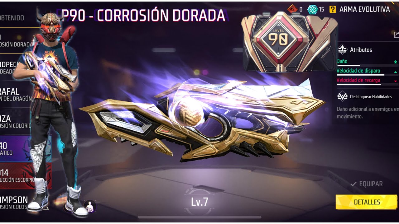 Evolucionando La P90 Al Maximo en Frree Fire