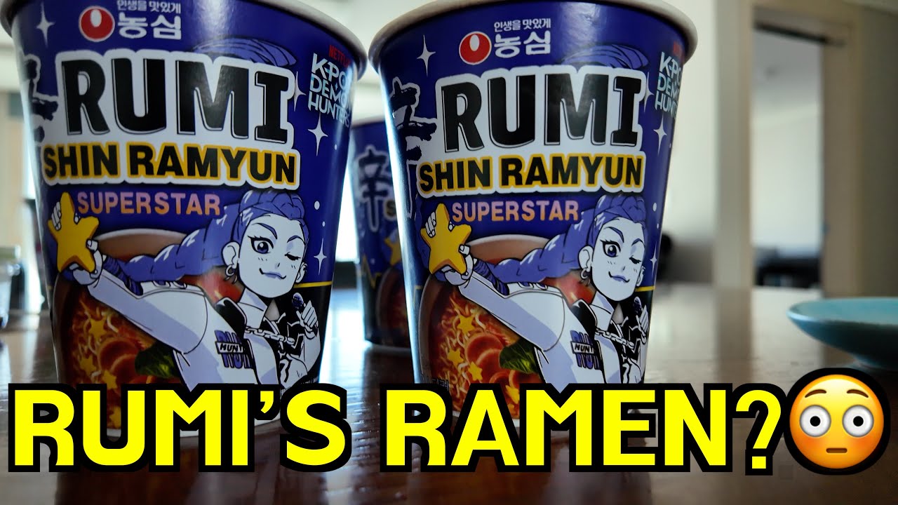 K-pop Demon Hunters Ramen Review 🍜 Shin Ramyun Inspired by Rumi & Joey
