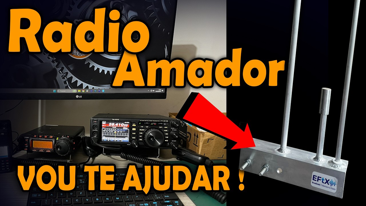 Como montar suas Antenas de RADIOAMADOR em APARTAMENTO.