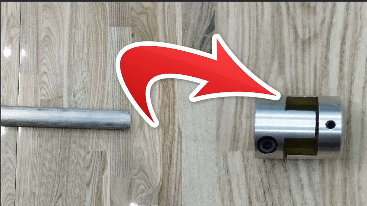 How i make jaw flexible motor coupling aluminium at home