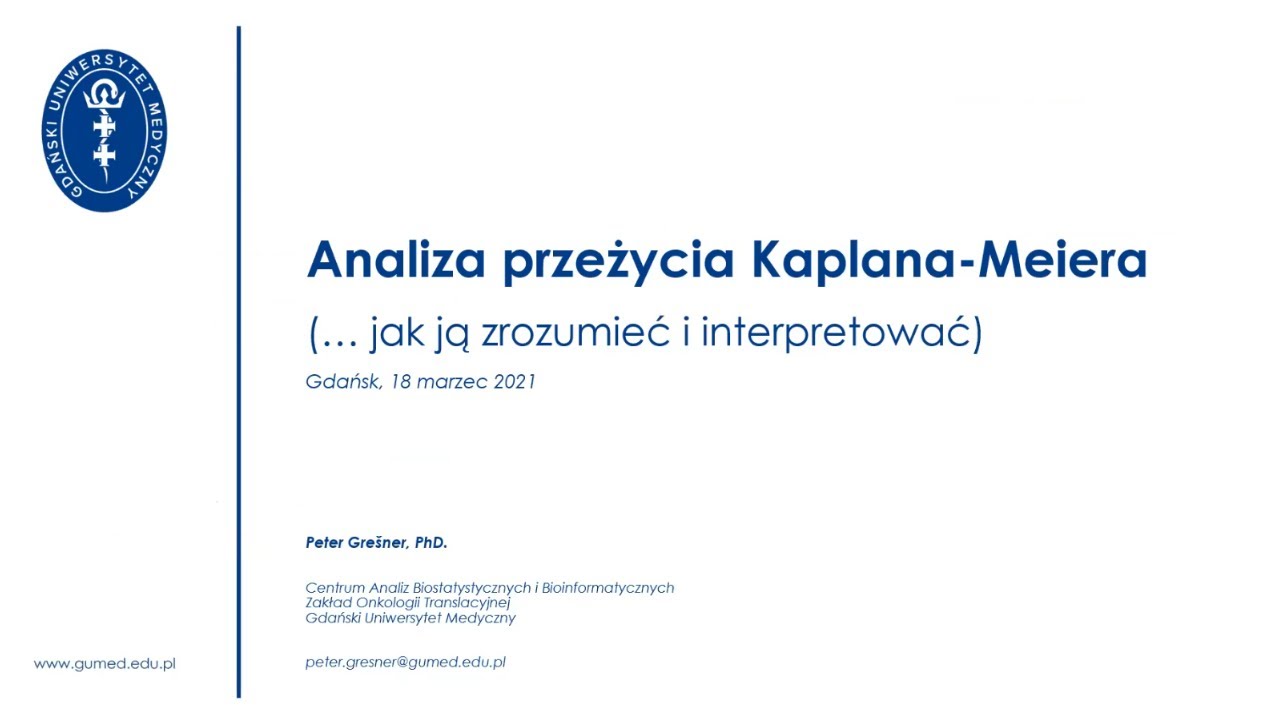 Wykład „Analiza Kaplana-Meiera