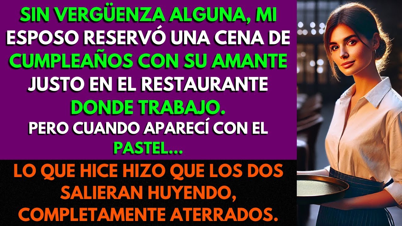 Mi Esposo y Su Amante Celebraron Su Cumpleaños En El Restaurante Donde Trabajo y Decidí Vengarme.