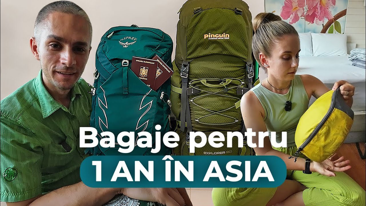 🎒 Cum e să CĂLĂTOREȘTI CU „CASA ÎN SPATE”? CE AVEM ÎN BAGAJE în călătoriile pe termen lung? ✈️