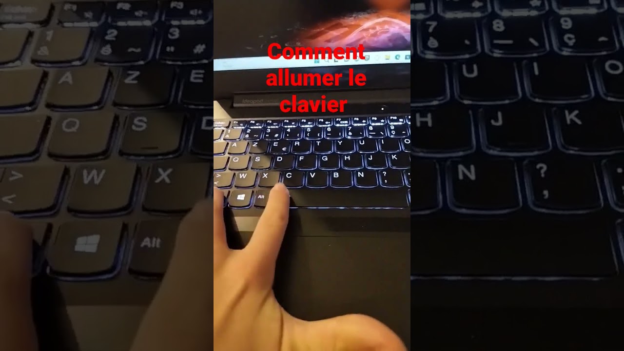 comment allumer le clavier d'un ordinateur portable. #shorts #pratiques #clavier #style