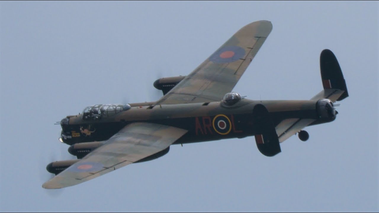 BBMF Lancaster, Hurricane & Spitfire at the Midlands Air Festival 2022
