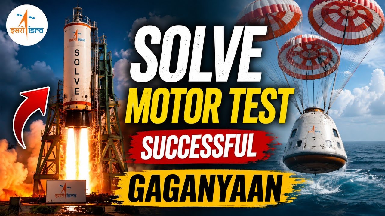 ISRO successfully completed the SOLVE motor test for GAGANYAAN MISSION.|Bharat samatar|ISRO.