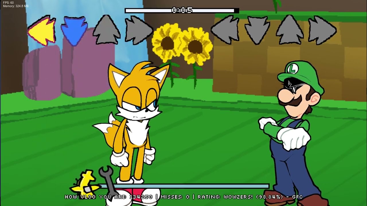 Unlikely Rivals - Tails vs Luigi Cover (very cool)
