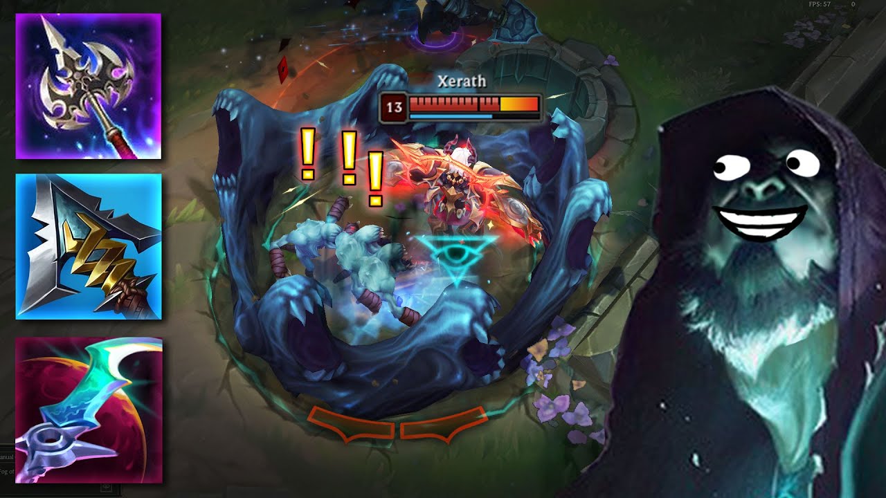 Lethality Yorick vs Xerath (feat. flanking Ghouls)