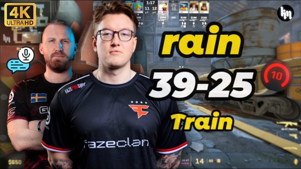 rain POV w/f0rest/olofmeister (Train) | FACEIT Ranked | Sep 30, 2025 #cs2 #rain #faze