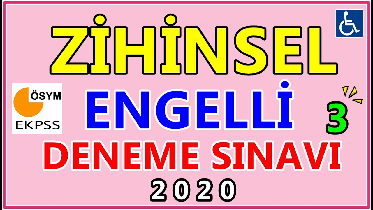 EKPSS 2022 ZİHİNSEL ENGELLİ TESTİ GENEL KÜLTÜR, ZİHİNSEL ENGELLİ SINAV, ZİHİNSEL TESTİ, EKPSS, KPSS
