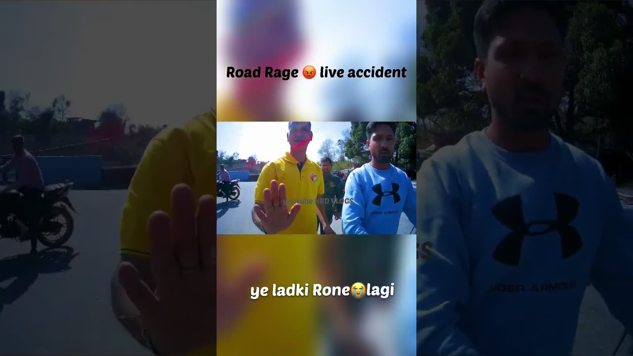 Roadrage Girl live accident 