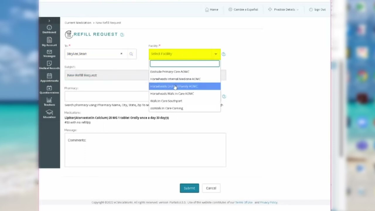 How to Request Referrals and Prescription Refills with the eCW Patient Portal