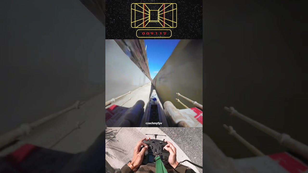 Star Wars X-Wing Trench Run IRL #starwars #xwing #trench