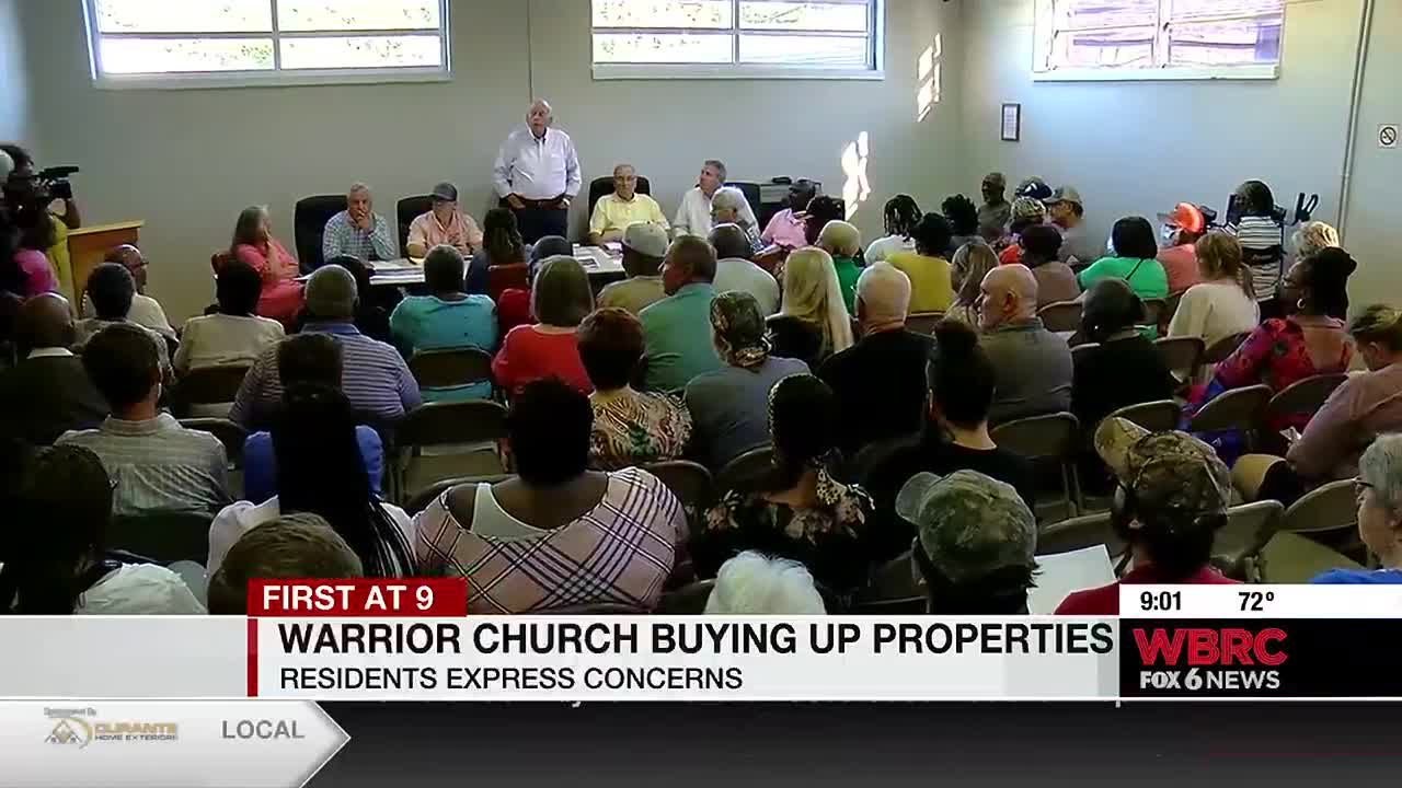Residents express concern as Warrior church buys up properties