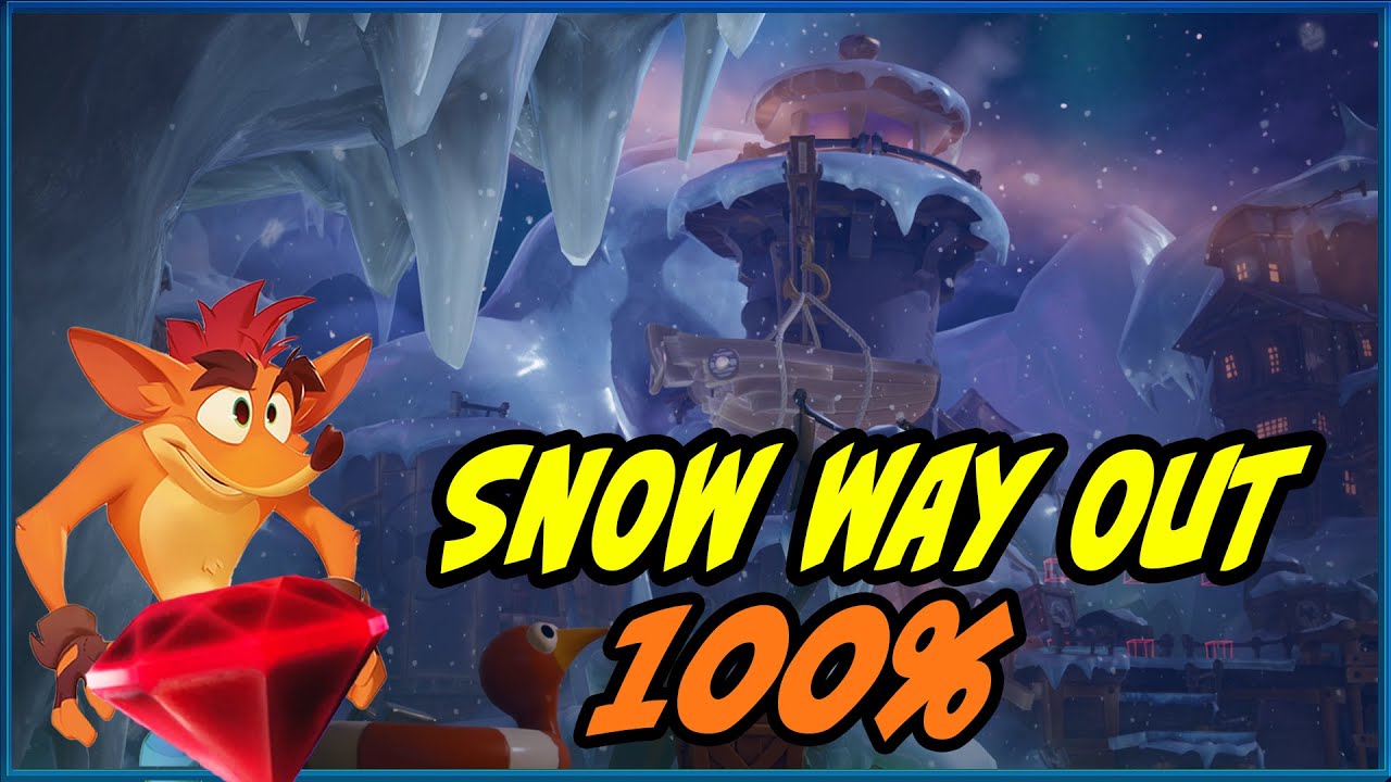 Crash Bandicoot 4 - Snow Way Out 100% - All Gems and Box Locations Walkthrough