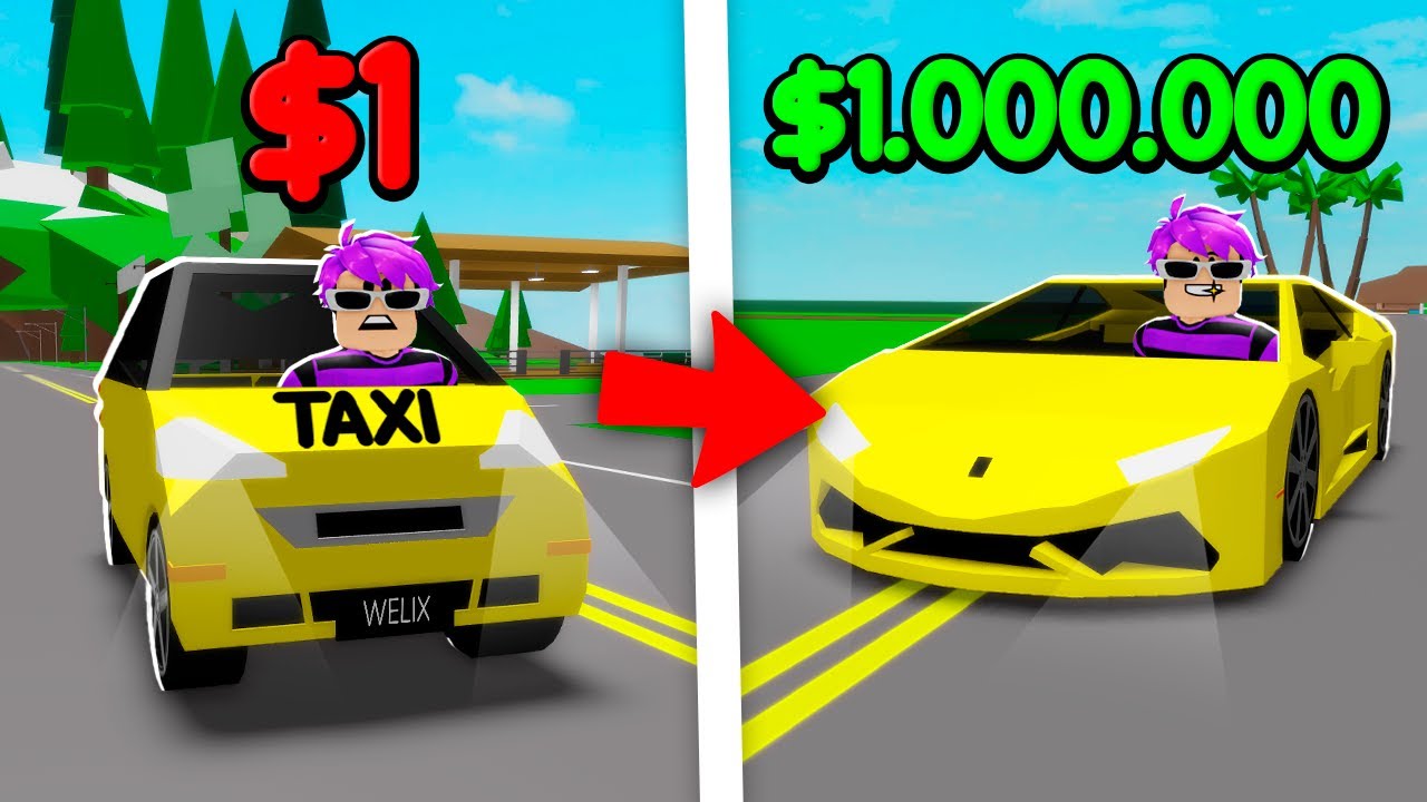 TAXI DE $1 vs TAXI DE $1.000.000 no BROOKHAVEN