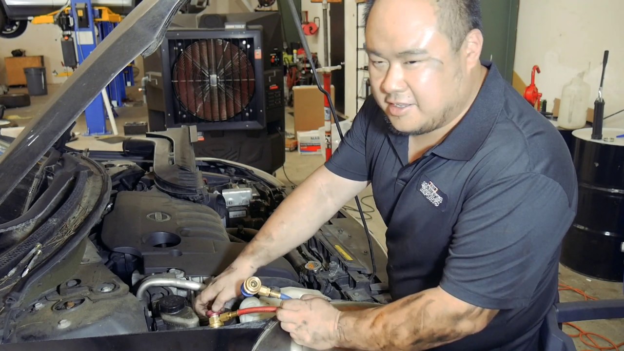 Replace an AC Compressor on a Nissan Altima