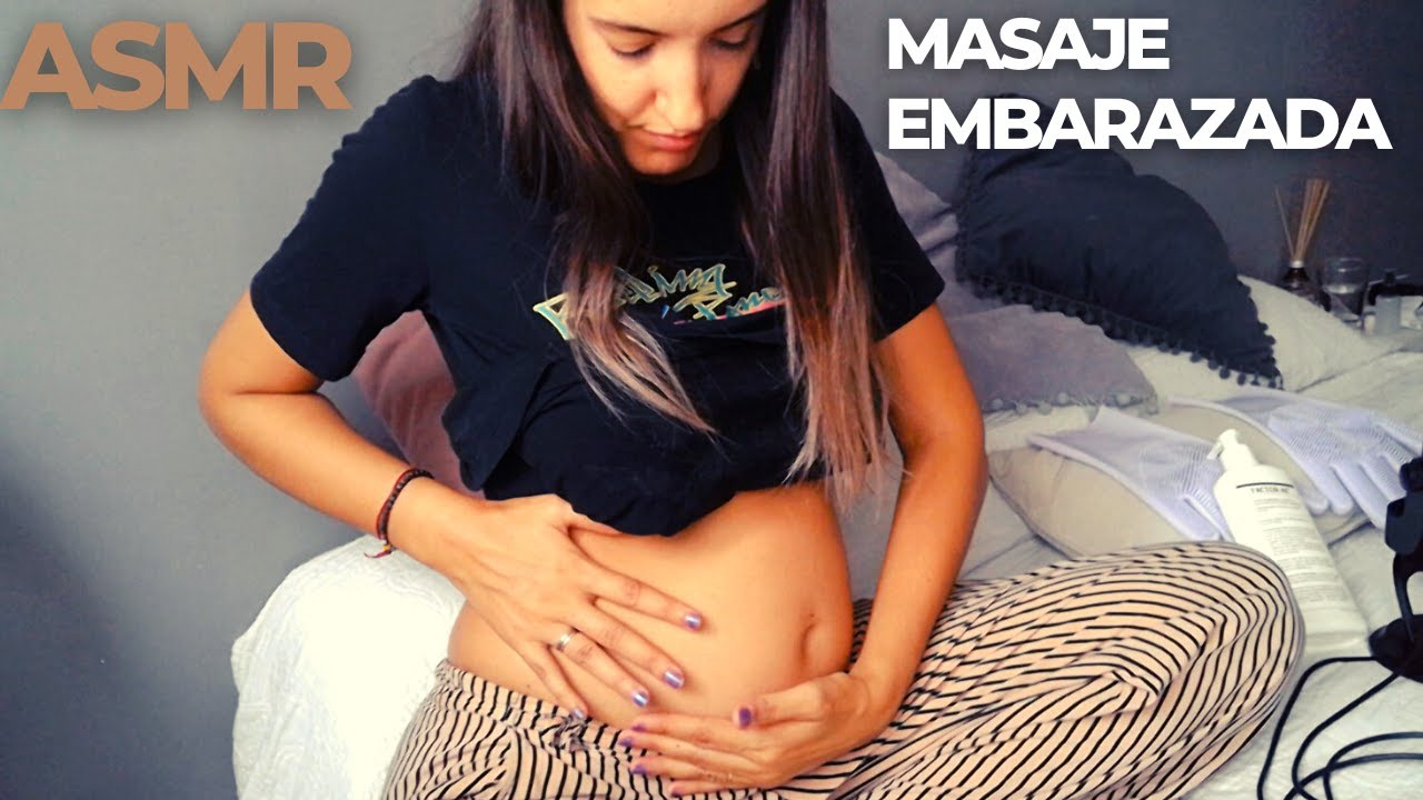 ASMR - Auto Masaje Embarazada - massage for pregnancy soft spoken