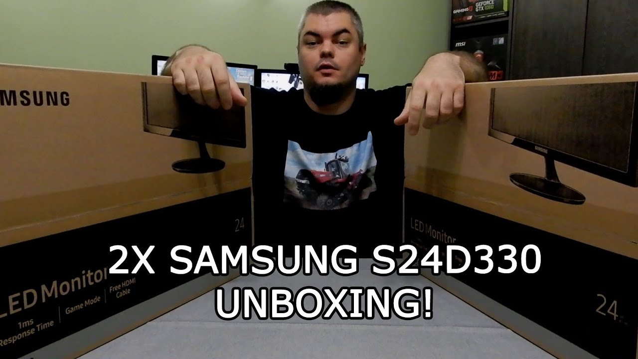 2x Samsung S24D330 Unboxing